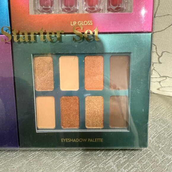 Make up Set (Face Palette, Lip Gloss, Eye Shadow Palette) NEW never used - Picture 7 of 11